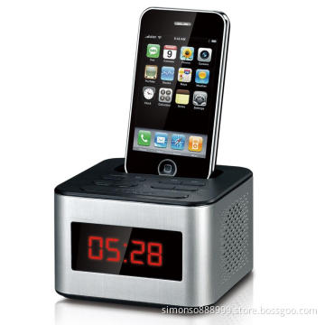 Docking Station Speaker's for S with MP3 FM Radio, Alarm Clock (I3012)
